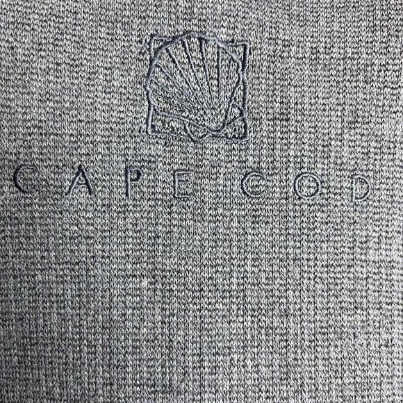 Cuffy’s Womens Gray Sweater XL Quarter Zip Nautical Cape Cod Comfy Warm Winter - Picture 4 of 6